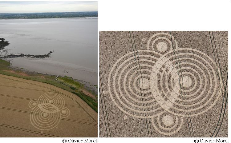 Woolaston Grange, Gloucestershire crop circle, aerial photo 20