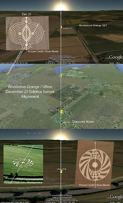 Woolaston Grange, Gloucestershire crop circle, aerial photo 50