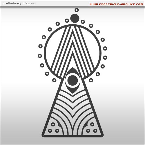 Yarnbury Castle, Wiltshire crop circle, aerial photo 19