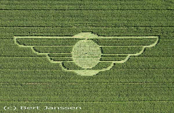 Avebury Avenue, Wiltshire crop circle, aerial photo 10