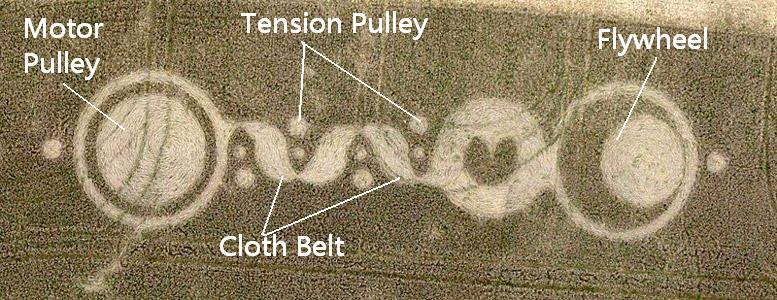 Baltic Farm, Wiltshire crop circle, aerial photo 10