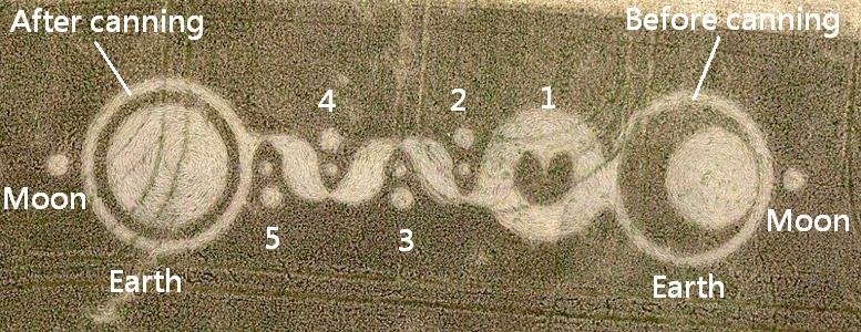 Baltic Farm, Wiltshire crop circle, aerial photo 11