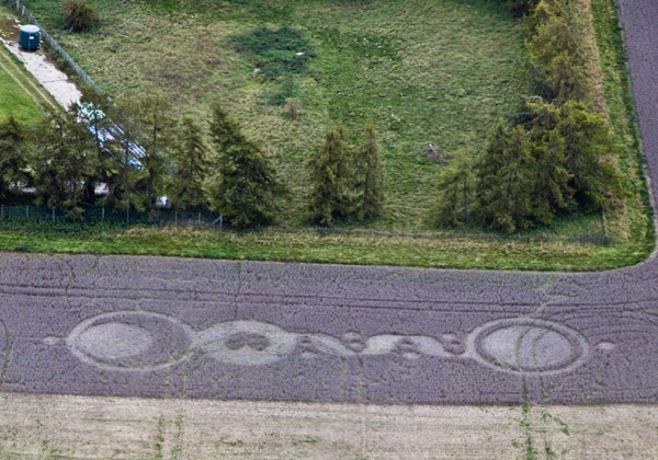 Baltic Farm, Wiltshire crop circle, aerial photo 7