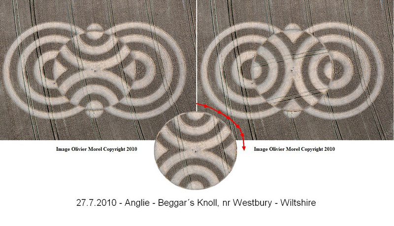 Beggar's Knoll, Wiltshire crop circle, aerial photo 29