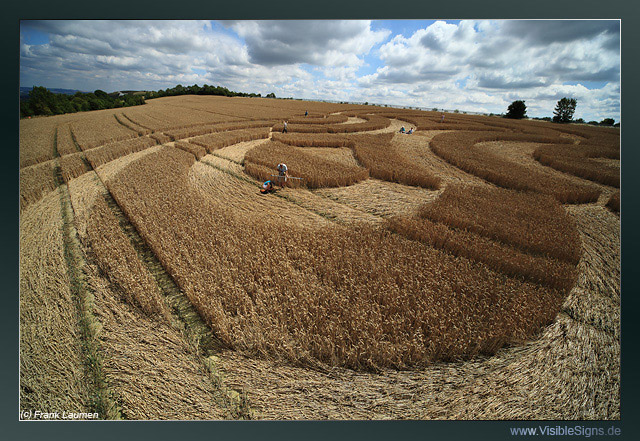 Beggar's Knoll, Wiltshire crop circle, aerial photo 46
