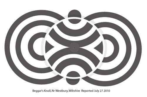Beggar's Knoll, Wiltshire crop circle, aerial photo 32