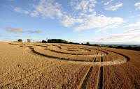 Beggar's Knoll, Wiltshire crop circle, aerial photo 70