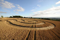 Beggar's Knoll, Wiltshire crop circle, aerial photo 68