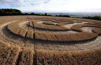Beggar's Knoll, Wiltshire crop circle, aerial photo 57