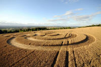 Beggar's Knoll, Wiltshire crop circle, aerial photo 62