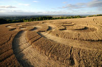 Beggar's Knoll, Wiltshire crop circle, aerial photo 61