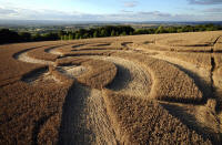 Beggar's Knoll, Wiltshire crop circle, aerial photo 60