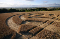 Beggar's Knoll, Wiltshire crop circle, aerial photo 64