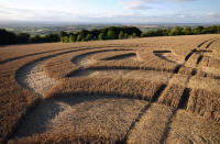 Beggar's Knoll, Wiltshire crop circle, aerial photo 69