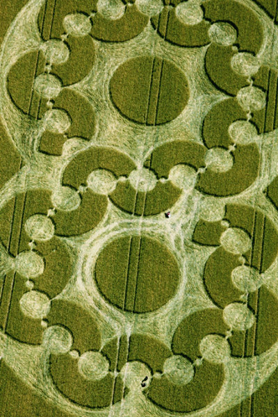 Chirton Bottom, Wiltshire crop circle, aerial photo 9