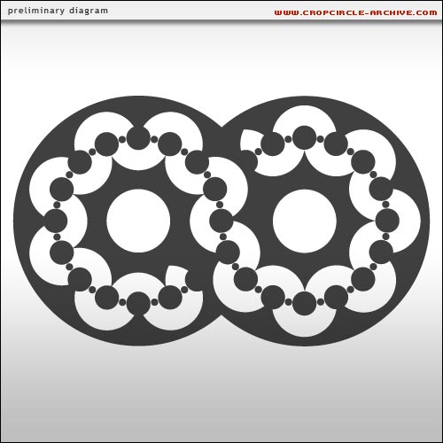 Chirton Bottom, Wiltshire crop circle, aerial photo 44
