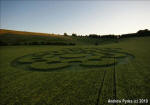 Chirton Bottom, Wiltshire crop circle, aerial photo 86