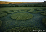 Chirton Bottom, Wiltshire crop circle, aerial photo 85