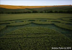 Chirton Bottom, Wiltshire crop circle, aerial photo 80