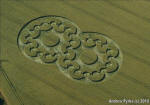 Chirton Bottom, Wiltshire crop circle, aerial photo 68