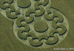 Chirton Bottom, Wiltshire crop circle, aerial photo 70