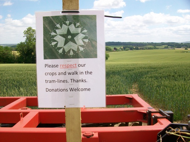 St Martin's Chapel, Wiltshire crop circle, aerial photo 89