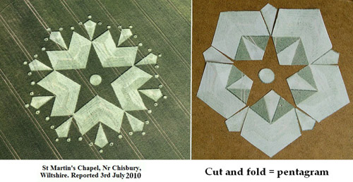 St Martin's Chapel, Wiltshire crop circle, aerial photo 44