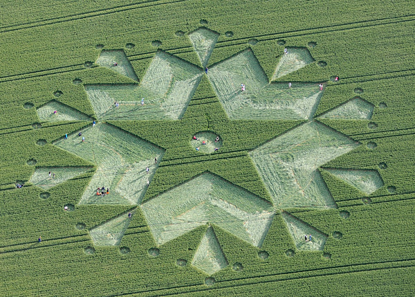 St Martin's Chapel, Wiltshire crop circle, aerial photo 29