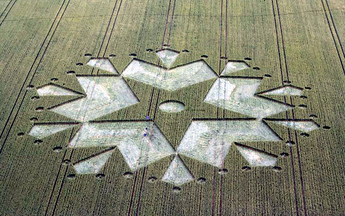St Martin's Chapel, Wiltshire crop circle, aerial photo 7