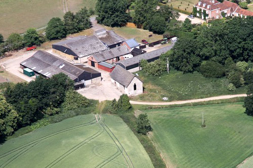 St Martin's Chapel, Wiltshire crop circle, aerial photo 4