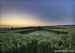 St Martin's Chapel, Wiltshire crop circle, aerial photo 74