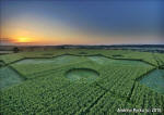 St Martin's Chapel, Wiltshire crop circle, aerial photo 71
