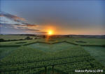 St Martin's Chapel, Wiltshire crop circle, aerial photo 70