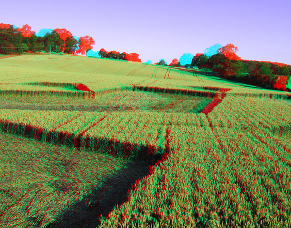 St Martin's Chapel, Wiltshire crop circle, aerial photo 85