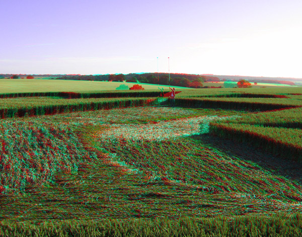 St Martin's Chapel, Wiltshire crop circle, aerial photo 84