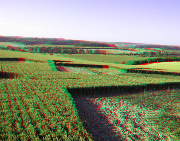 St Martin's Chapel, Wiltshire crop circle, aerial photo 82