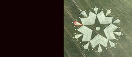 St Martin's Chapel, Wiltshire crop circle, aerial photo 39