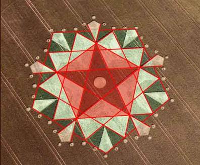 St Martin's Chapel, Wiltshire crop circle, aerial photo 41