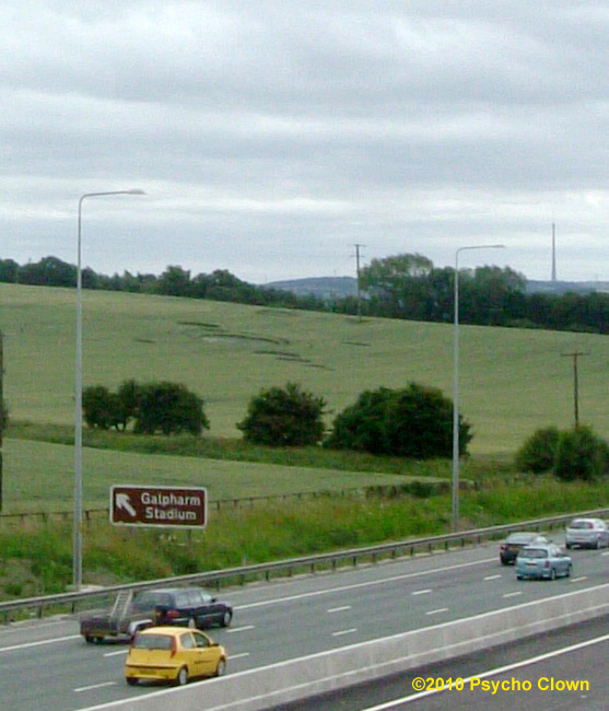 Clifton, Yorkshire crop circle, aerial photo 4
