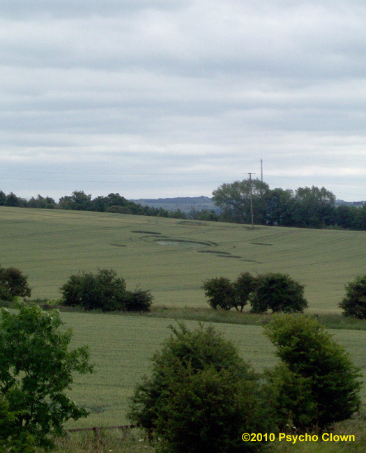 Clifton, Yorkshire crop circle, aerial photo 3