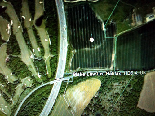 Clifton, Yorkshire crop circle, aerial photo 15