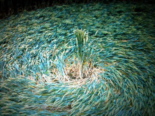 Clifton, Yorkshire crop circle, aerial photo 12