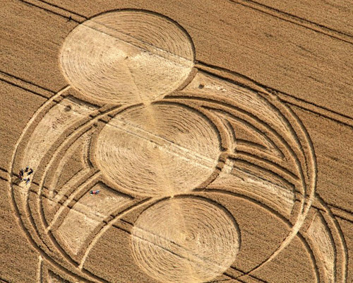 East Field, Wiltshire crop circle, aerial photo 53