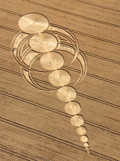 East Field, Wiltshire crop circle, aerial photo 52