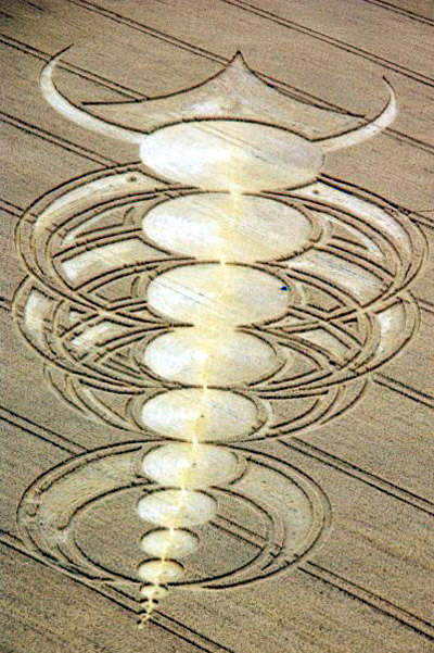 East Field, Wiltshire crop circle, aerial photo 48