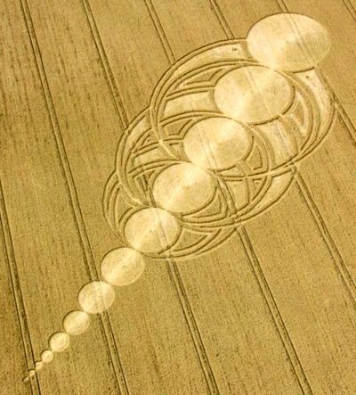 East Field, Wiltshire crop circle, aerial photo 60