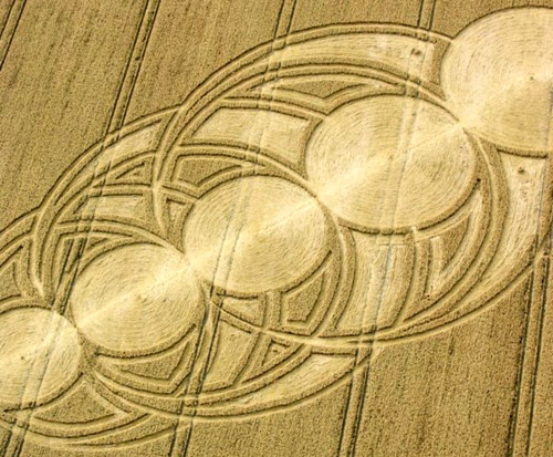 East Field, Wiltshire crop circle, aerial photo 66