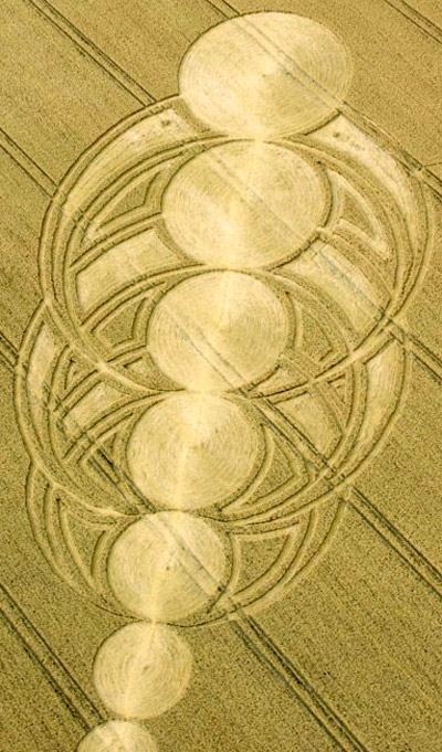 East Field, Wiltshire crop circle, aerial photo 61
