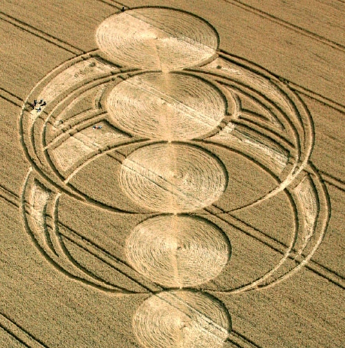 East Field, Wiltshire crop circle, aerial photo 58