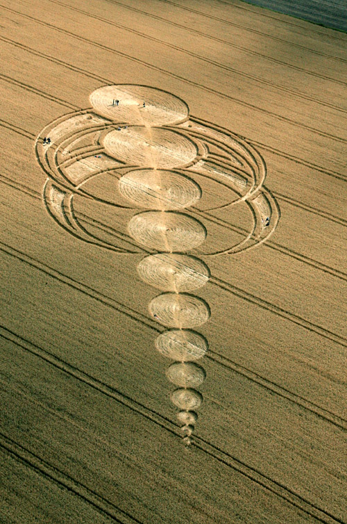 East Field, Wiltshire crop circle, aerial photo 56
